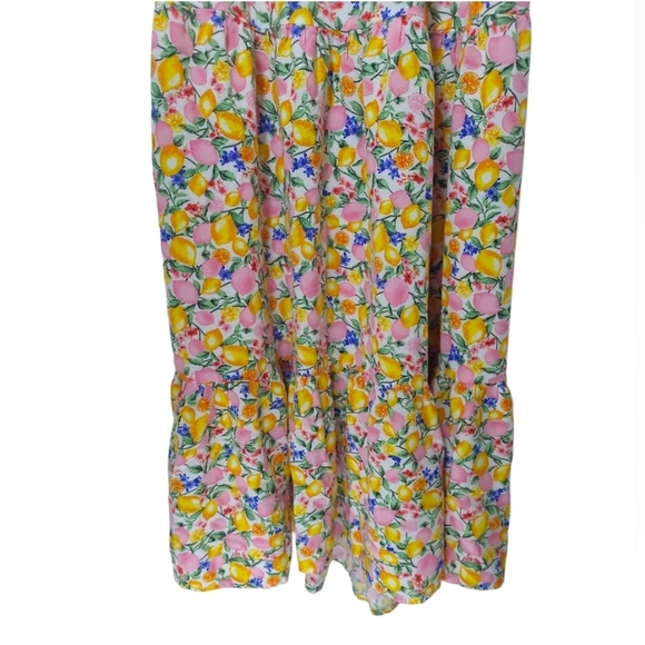 Just Found Lemon Floral Print Multicolor Dress Juniors Medium - Picture 8 of 13